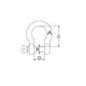 GRILLETE ANCLA 4mm.(351104)