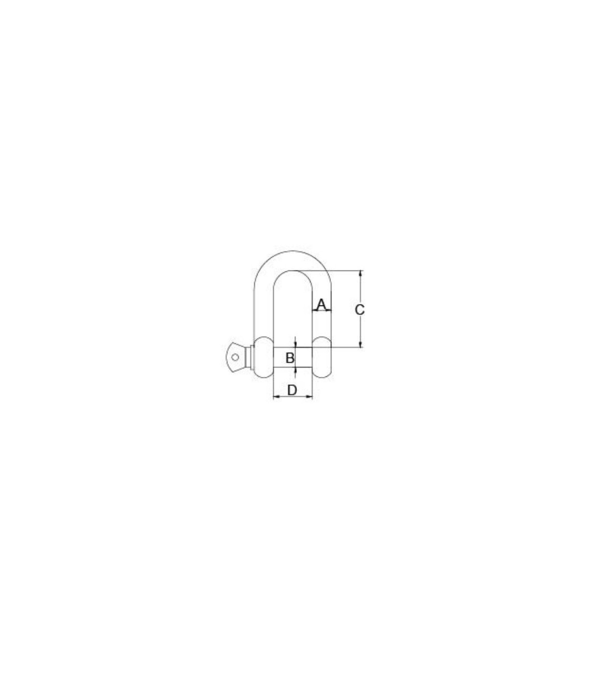 GRILLETE D  6MM. (351006)