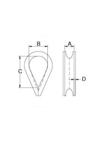 GUARDA CABO INOX 6MM. (321506)