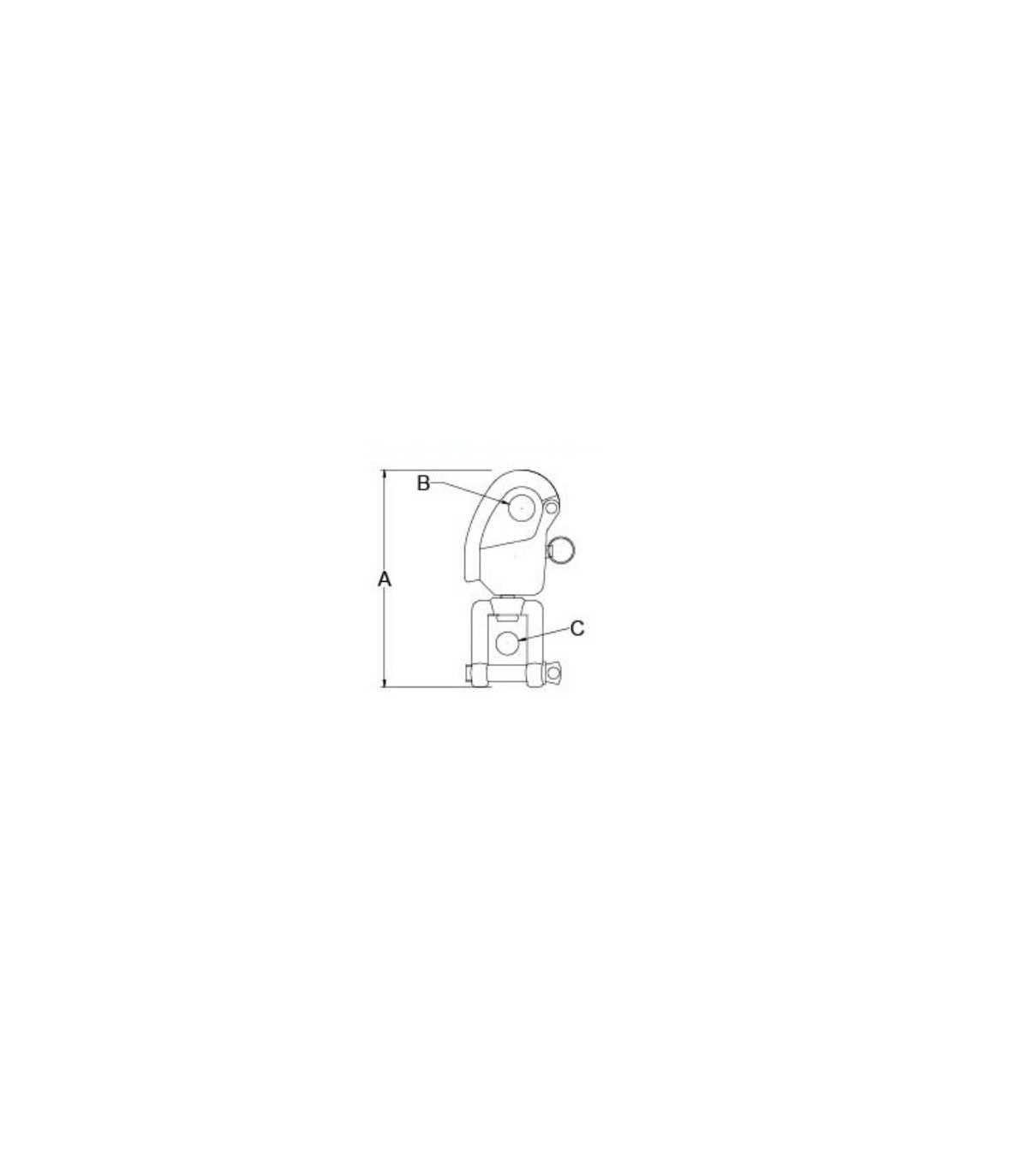 MOSQUETON/DESTORCEDOR 650KG(350302)