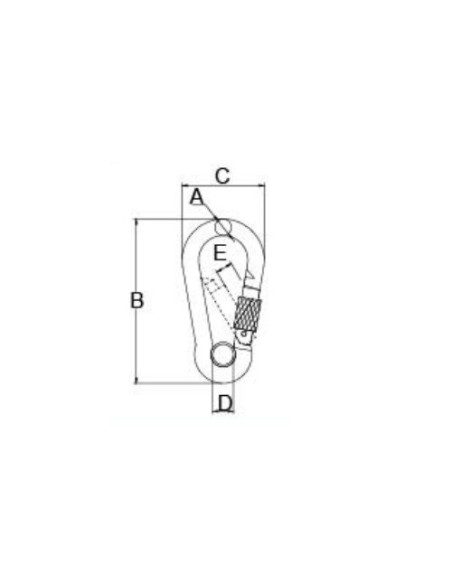 MOSQUETON C/SEGURO 5MM(360405)