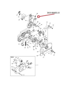 RTS15 Palanca cambio Roja