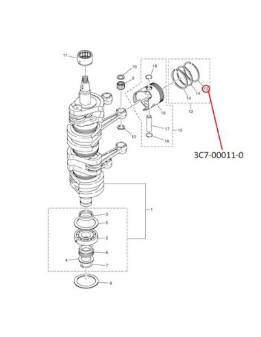 RTE48 ANILLO STANDAR PARA PISTON
