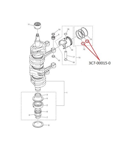 RTH87 ANILLO PARA PISTON