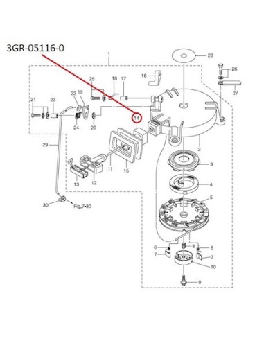 RTZ187 BASE SELLO TAPA MOTOR