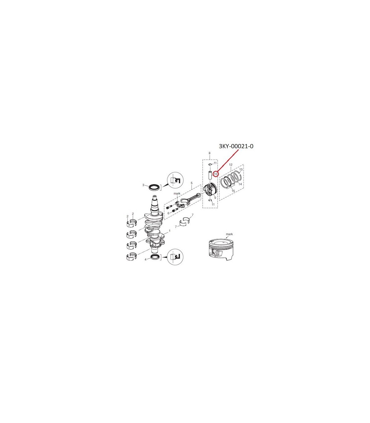 RTZ281 PASADOR PISTON