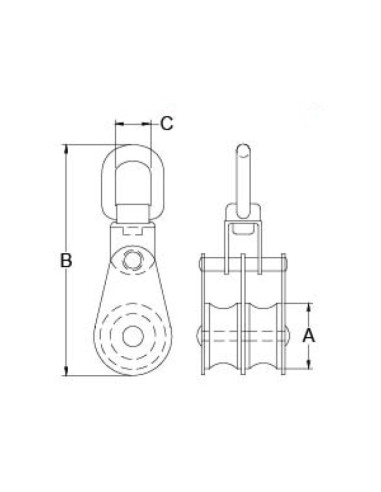 ROLDANA DOBLE(L 104MM) (401632)