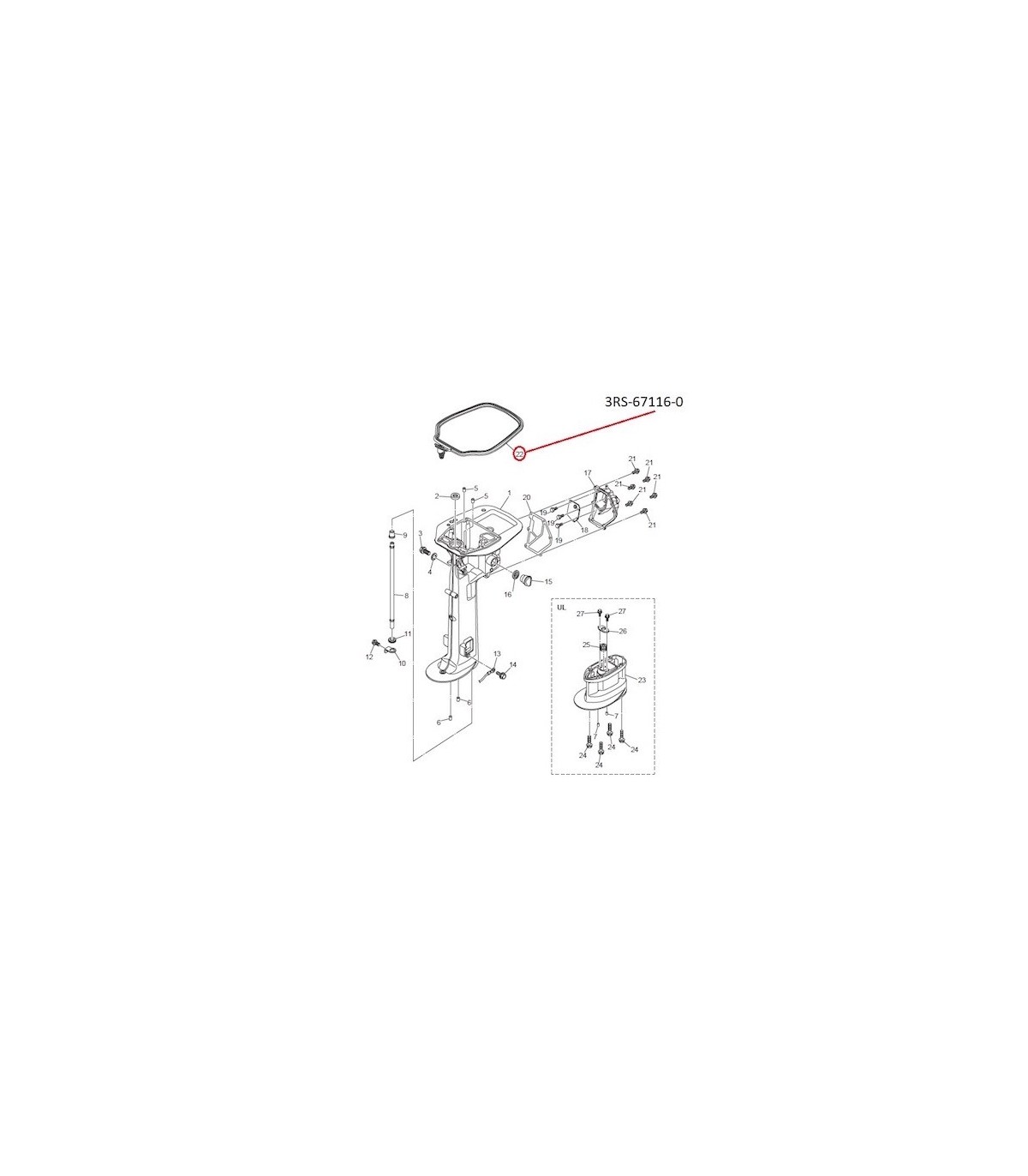 RTZ206 GOMA SELLO BASE MOTOR
