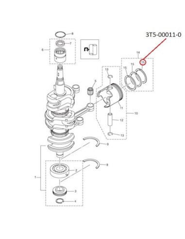 RTK38 ANILLO PISTON