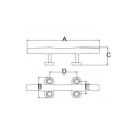 CORNAMUSA ACERO INOX 125mm.(210205)