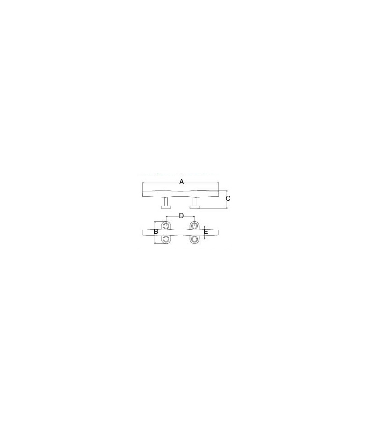 CORNAMUSA ACERO INOX 125mm.(210205)