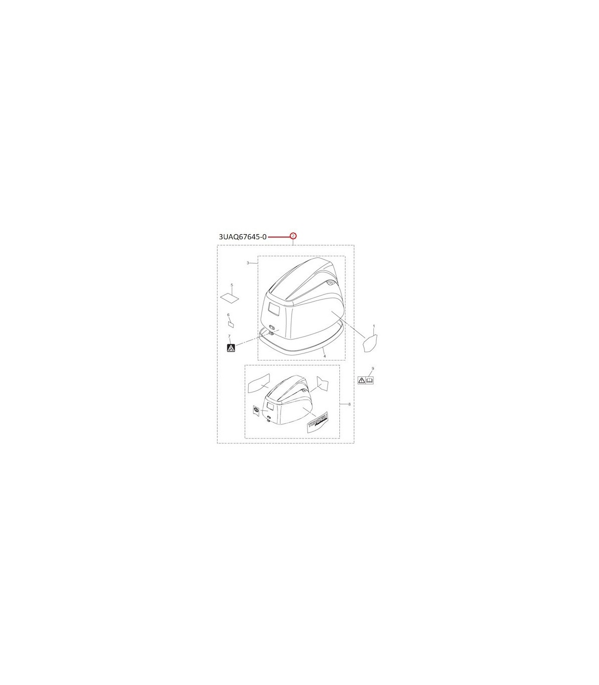 RTZ188 TAPA MOTOR 6 HP MFS