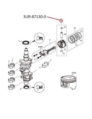 RTZ300 KIT REPARACION PISTON 