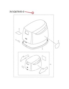 RTT50 Tapa Motor MFS9.8hp