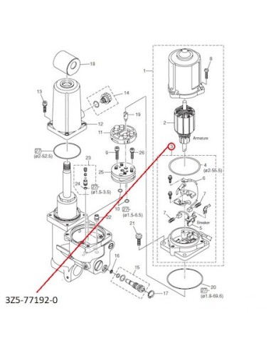 RTZ277 BRACKET MOTOR