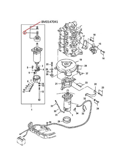 Bendix motor de partida 25-30HP(C128)