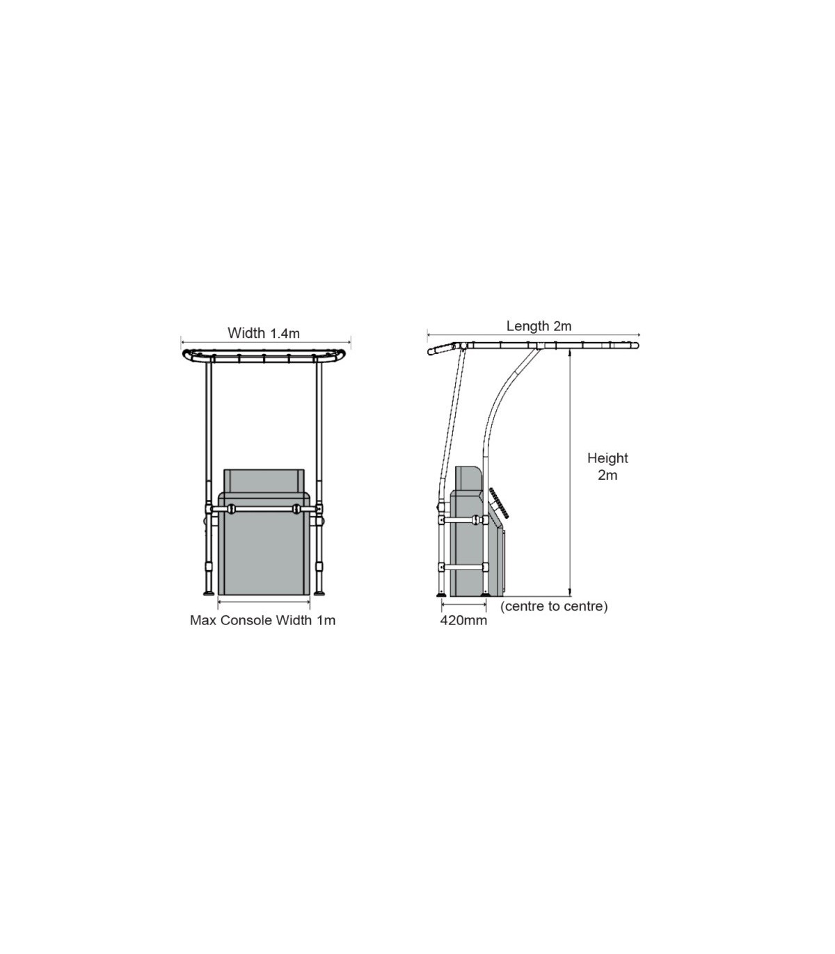 TOLDO-TOP  GRANDE1.4mt.X 2.0mt.(MA 080-4B)