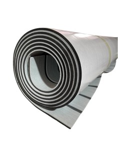PISO DE GOMA EVA ADHESIVO 240X90X6mm. GRIS/NEGRO