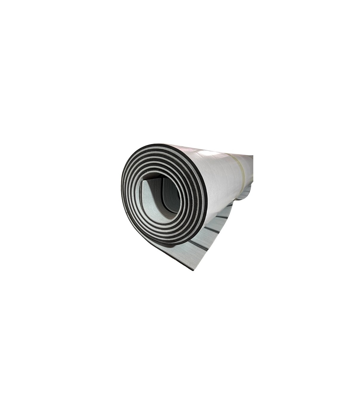 PISO DE GOMA EVA ADHESIVO 240X90X6mm. GRIS/NEGRO