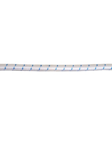 CUERDA ELASTICA 6 mm.BLANCO/AZUL X METRO(90551)