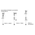 BICHERO TELESCOPICO 74-103cm(MA 005)