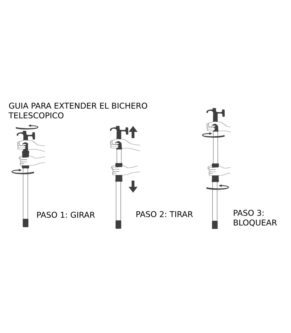 BICHERO TELESCOPICO 74-103cm(MA 005)