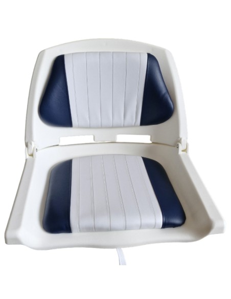 ASIENTO PVC C/ TAPIZ BLANCO/AZUL (C12504-W)
