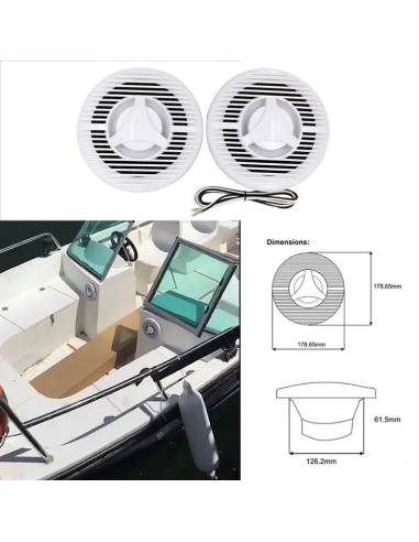 PARLANTE MARINO (PAR) 120W- 4OHMS-2 VIAS (H-058)