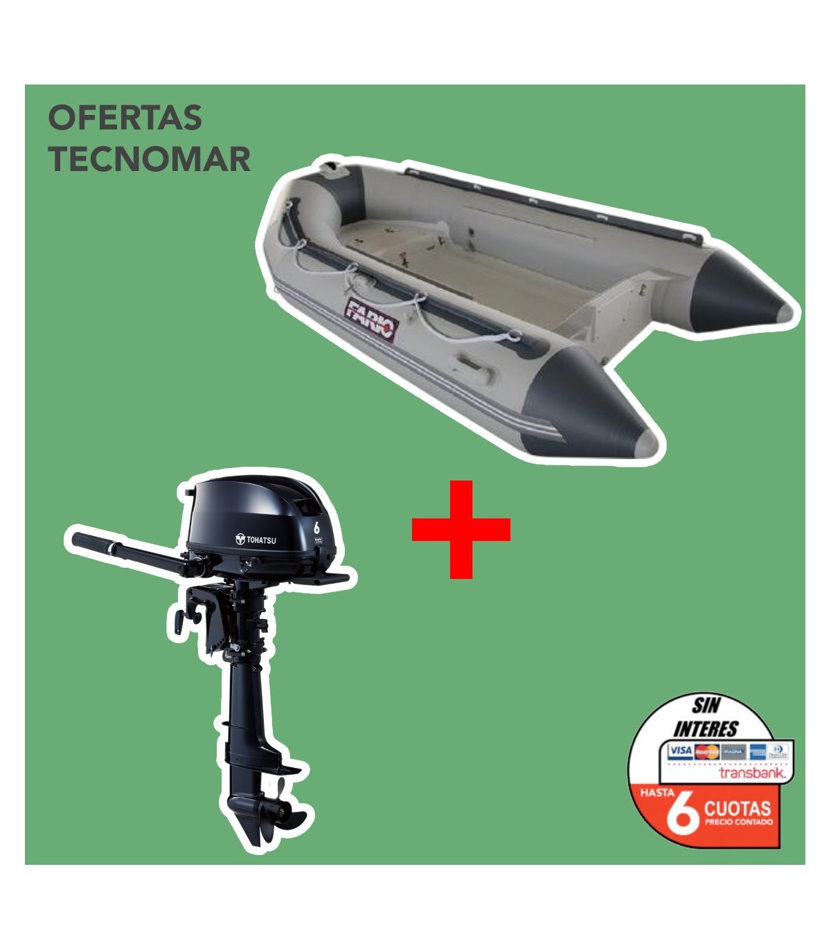 KIT BOTE RIB 270A +MOTOR TOH.MFS 6HP