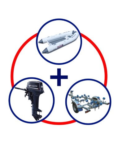 KIT HIDRO ALU 360 + MOTOR TOHATSU 18HP...