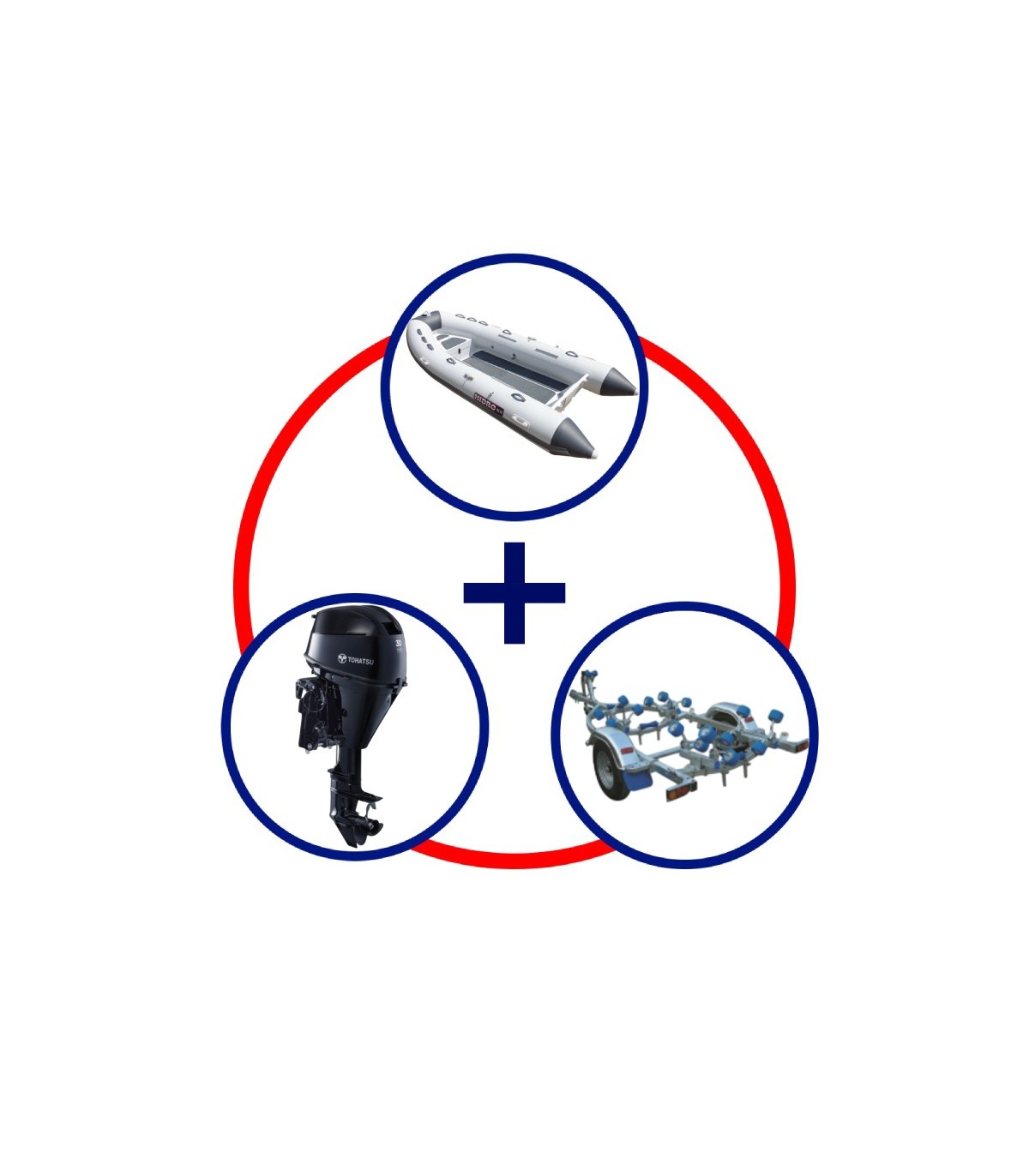 KIT HIDRO ALU 380 + MOTOR TOH. MFS 30 HP +TRAILER COBIA 420
