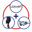 KIT HIDRO ALU 430 + MOTOR TOH.MFS 30 HP +TRAILER COBIA 420