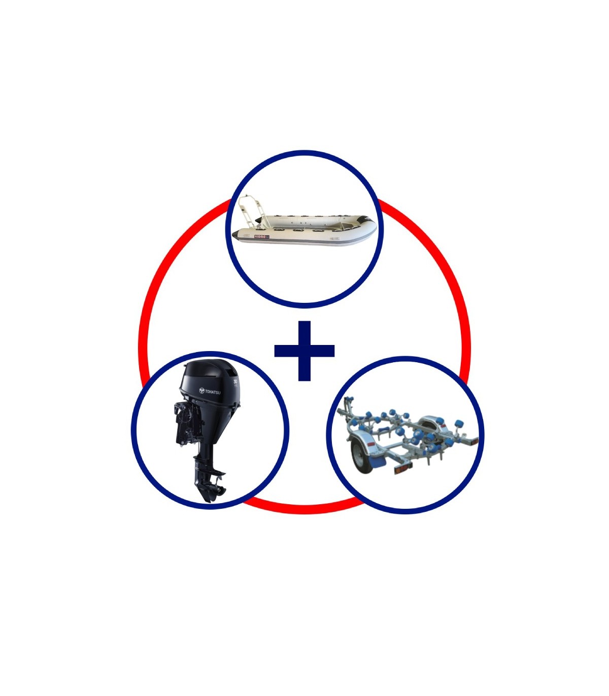 KIT HIDRO ALU 430 + MOTOR TOH.MFS 30 HP +TRAILER COBIA 420