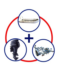 KIT BOTE HIDRO ALU 480 + MOTOR MFS50HP AETL + COBIA 420