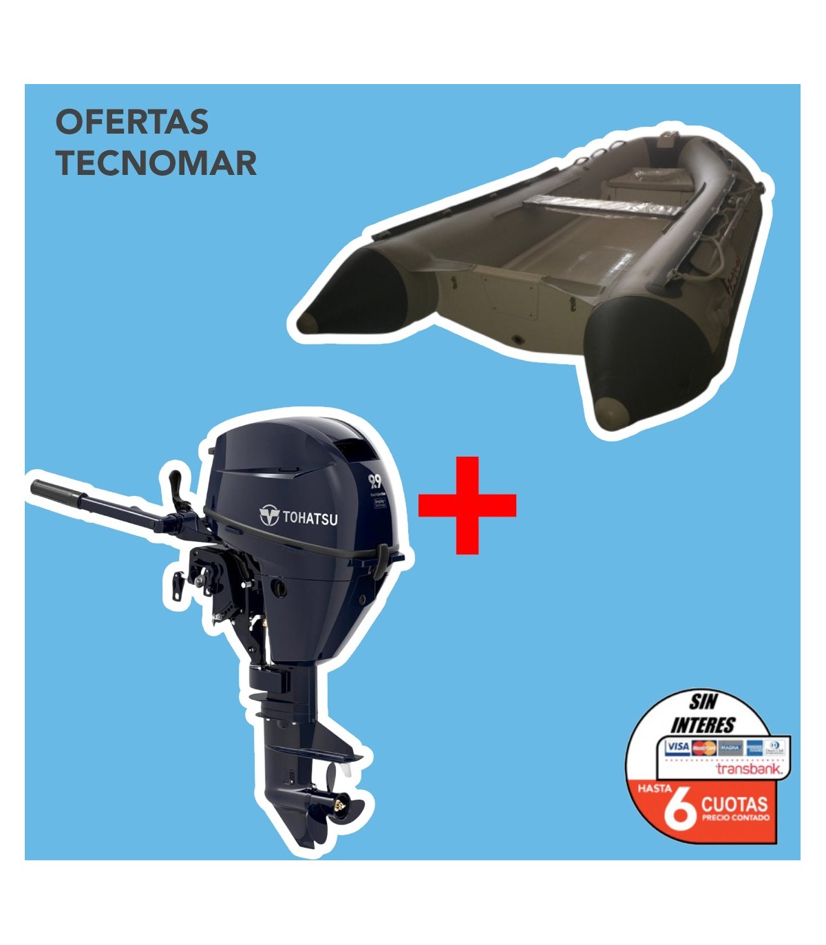 KIT BOTE RIB 330 +MOTOR TOH.MFS 9.9HP