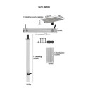 PEDESTAL DESARMABLE PARA MESA (752601)
