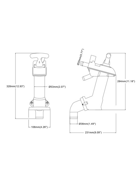 BOMBA BAÑO MARINO MANUAL (521601)