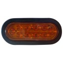 LUZ TRAILER OVAL.10 LED AMBAR(730205)