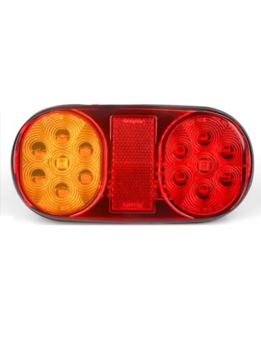 LUZ TRAILER OVAL.12V.ROJO/AMBAR(730501)