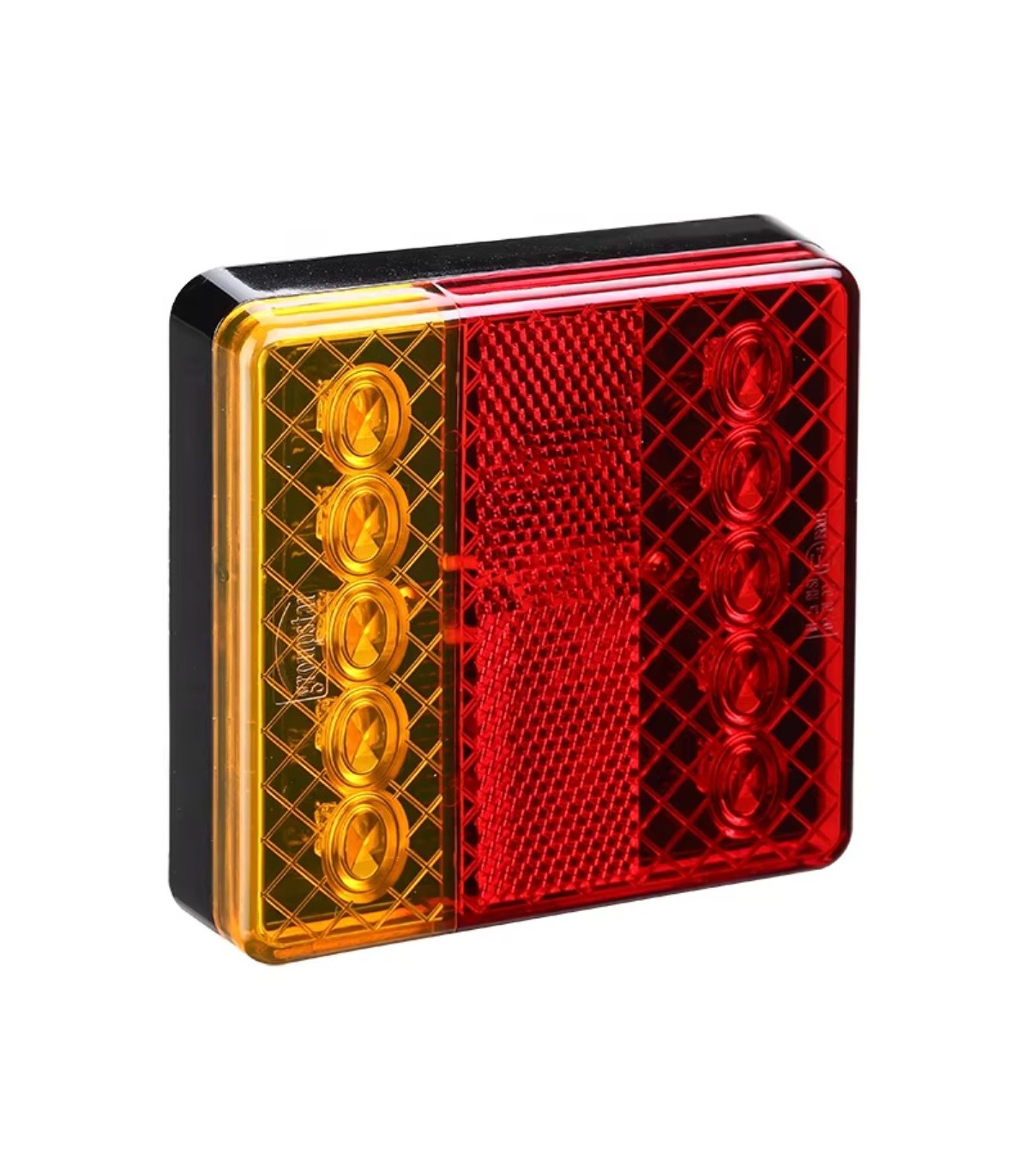 LUZ TRAILER CUAD.12V.ROJO/AMBAR(730601)