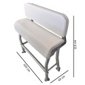 ASIENTO PESC.ALUM.C/RESPALDO REMOVIBLE FIJO(744101)
