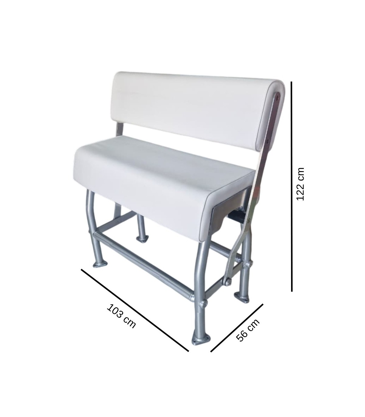 ASIENTO PESC.ALUM.C/RESPALDO ABATIBLE(744201)