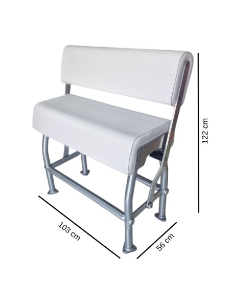ASIENTO PESC.ALUM.C/RESPALDO ABATIBLE(744201)