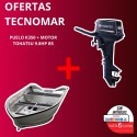 BOTE PUELO K350+MOTOR TOHATSU 2T 9.8HP BS