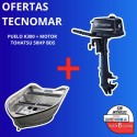 BOTE PUELO K300+MOTOR TOHATSU 2T 5HP BDS