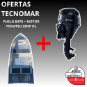 BOTE PUELO B470+MOTOR TOHATSU MFS 30HP DL