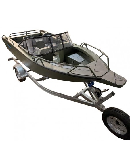 BOTE ALUMINIO PUELO 490 C/PARABRISAS