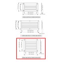 REJILLA VENTILACION 142X126.5mm(552702)BLANCA