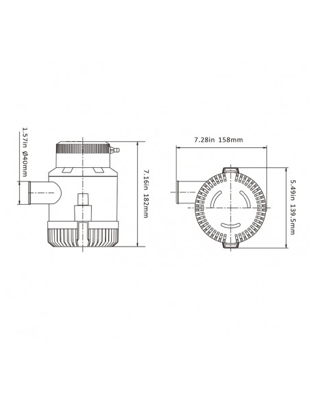 BOMBA SENTINA SEAFLO 3500GPH(510635)