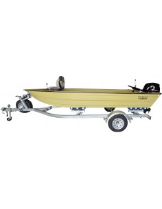 BOTE ALUMINIO 5MT.X1.90MT.PROA BAJA SIN CAJA PESCA EN PROA